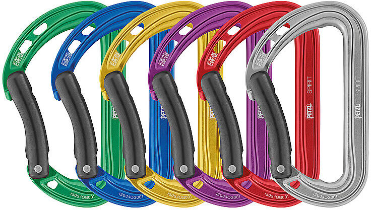 Petzl Karabiner Spirit 6er Pack bunt B