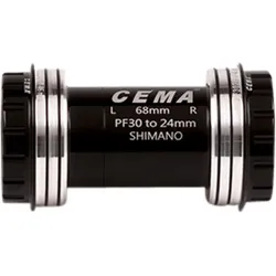CEMA Innenlager PF30 für Shimano W: 68/73 x ID: 46 mm Keramik - schwarz, Interlock