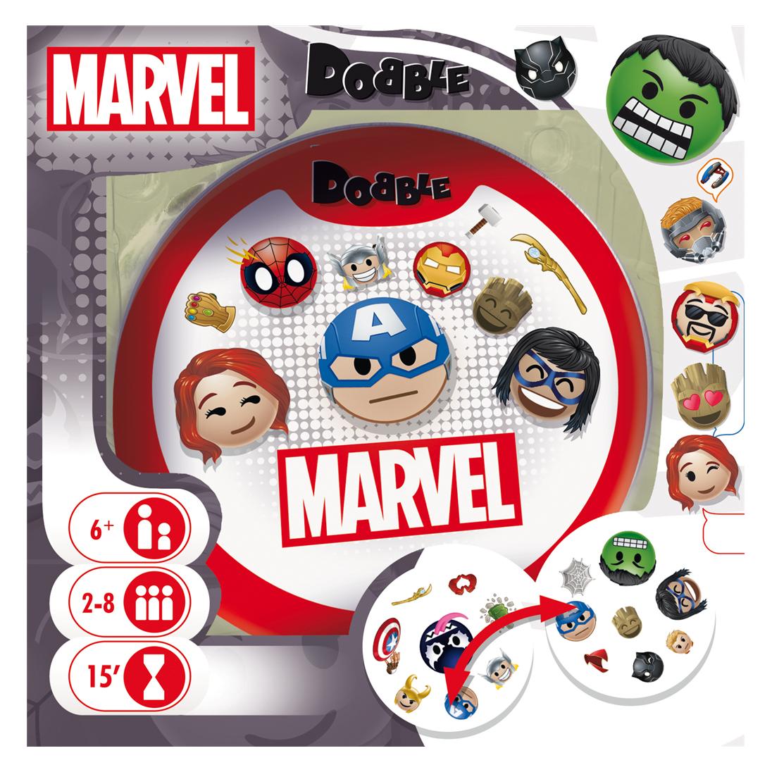 Asmodée Jeu - Dobble Marvel Emoji (Französisch, 2 - 8 Spieler) (DOBMARE01FR)