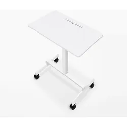 Sportstech Walking Desk WD100, mobiler höhenverstellbarer Multifunktionstisch 83–125 cm, Gasfeder-Verstellung, 4×360°-Lenkrollen, ideal fürs Homeoffice