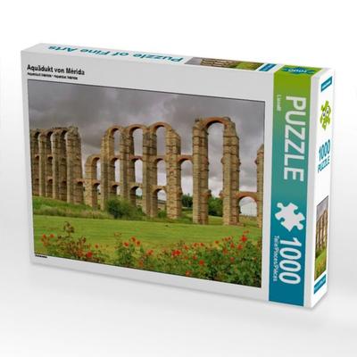 CALVENDO Puzzle Aquädukt von Mérida | 1000 Teile Lege-Größe 64x48cm Foto-Puzzle für glückliche Stunden