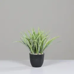 Kunstpflanze GRAS (H 27 cm) - grün - H 27 cm