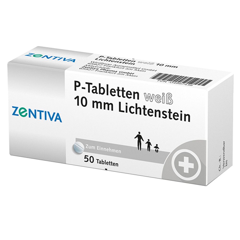 P Tabletten weiß 10 mm 50 St