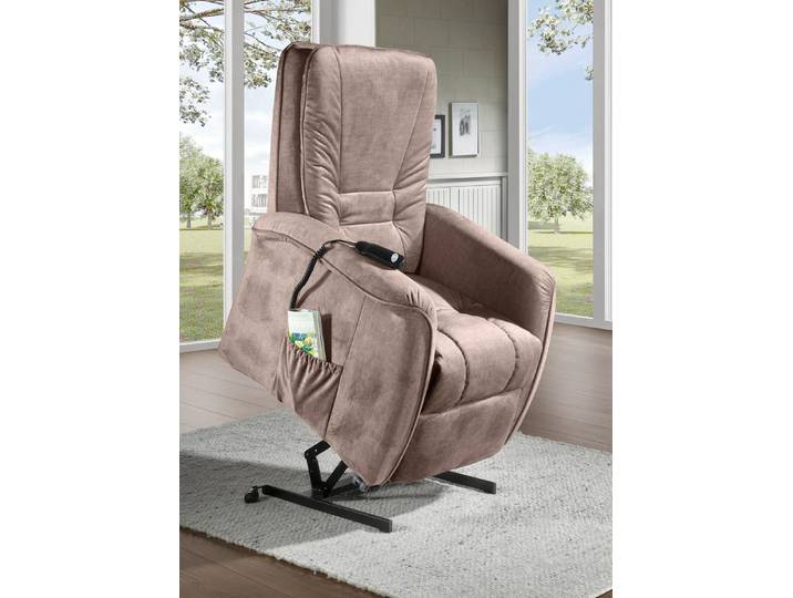 Gemütlicher TV-Sessel, Beige, TV-Sessel mit Aufstehhilfe
