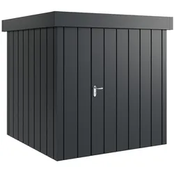 Hörmann Metall-Gerätehaus "Juno" mit Flachdach, JFD5 - Modern, 214 x 214 cm (B x T),anthrazit,