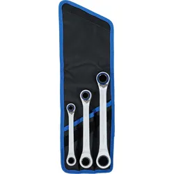 BGS Ratschen-Ringschlüssel-Satz | umschaltbar | ""4-in-1"" | 3-tlg.