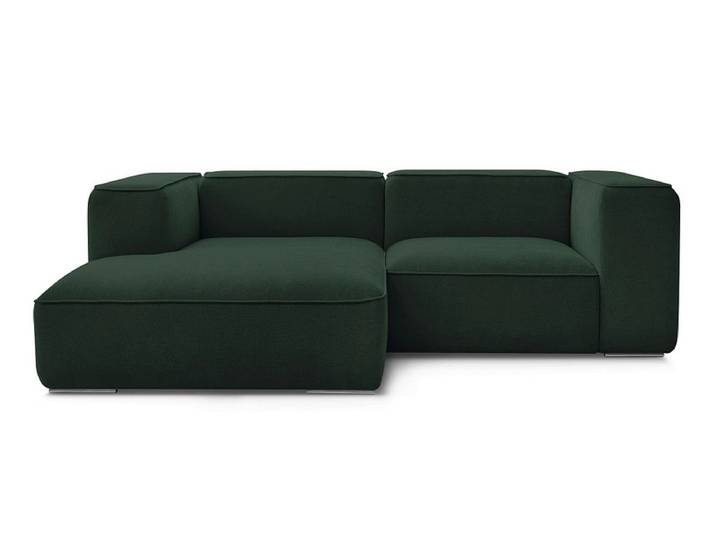Ecksofa BOBOCHIC ZEPHYR Stoff mit Textur grün