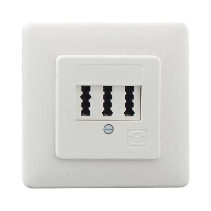 Rutenbeck Anschlußdose TAE 2x6/6NFF Up rw (10310222)