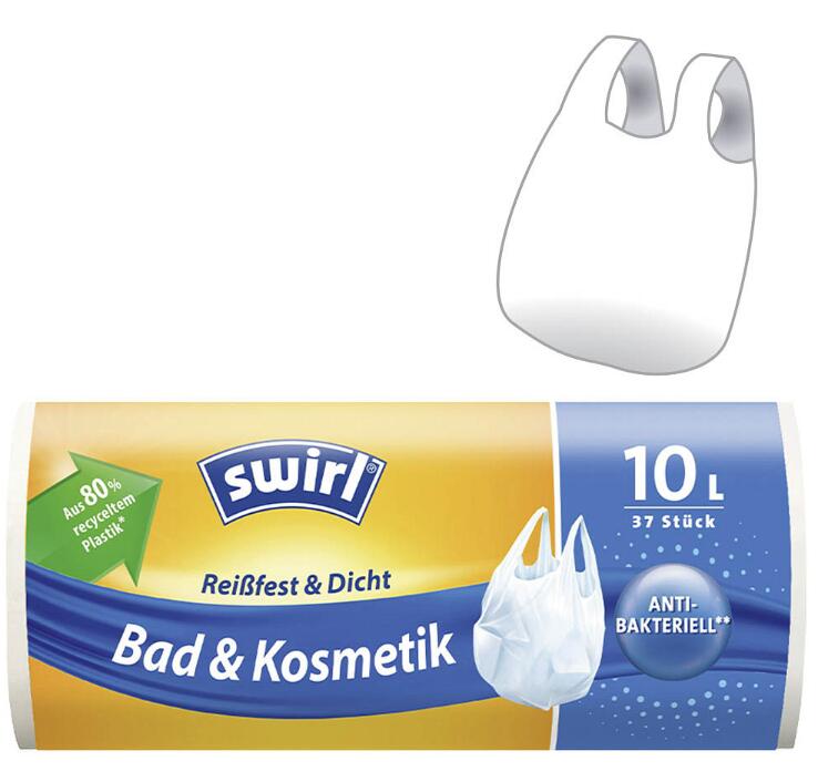swirl® Müllbeutel Bad & Kosmetik 4341 10,0 l 37 weiß - 37 Stück 215680