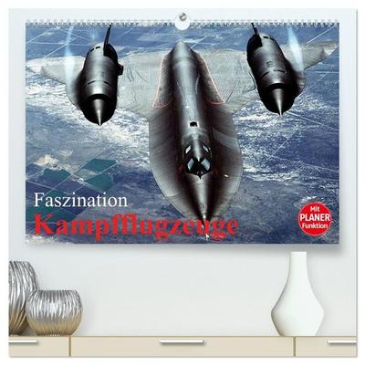 Faszination Kampfflugzeuge (hochwertiger Premium Wandkalender 2027 DIN A2 quer), Kunstdruck in Hochglanz