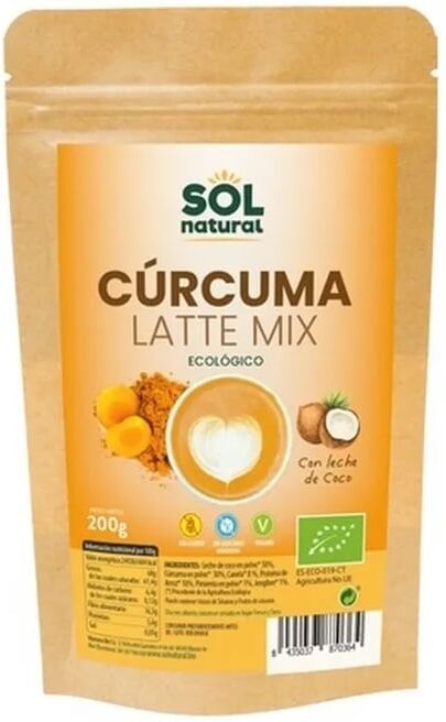 Sol Natural Cúrcuma Latte Mix Sem Glúten Vegan 200g