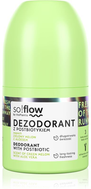 so!flow Deodorant With Postbiotic déodorant roll-on 50 ml