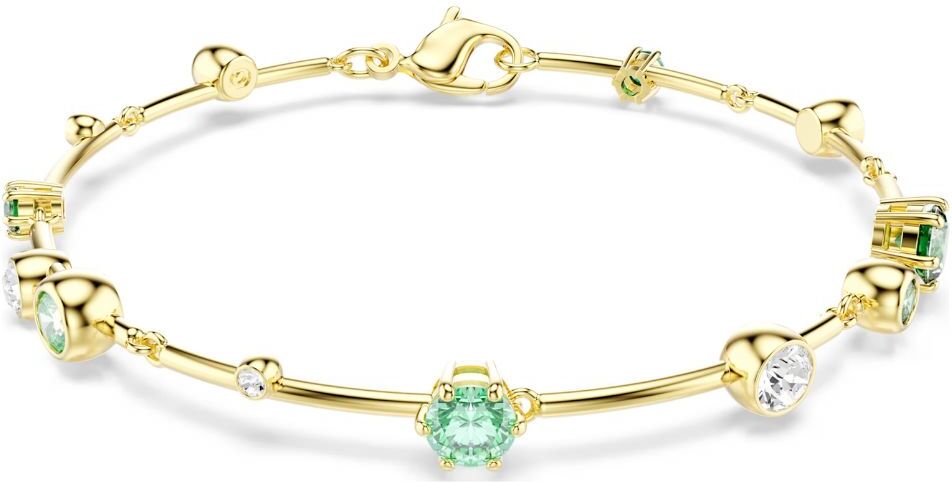 Swarovski Constella rannekoru, keltakullanväri ja vihreät kristallit, 5722478
