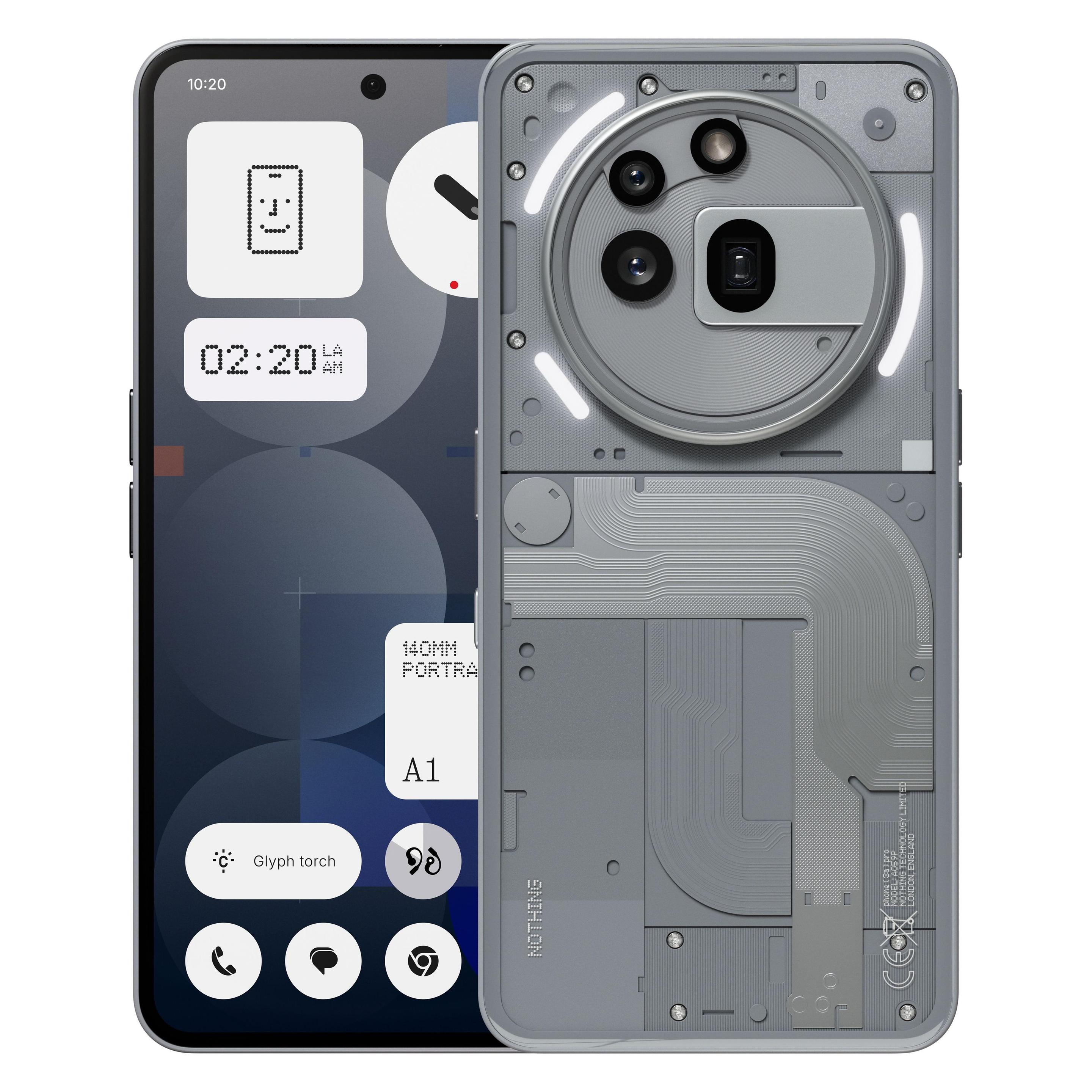 Nothing Phone (3a) Pro (256 GB, Silver, 6.77", Dual SIM, 5G) (A10400167)