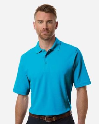 CORE365 CE106 Men's Resolve CVC Performance Pique Polo Shirt in Electric Blue size 5XL   60/40 cotton/polyester