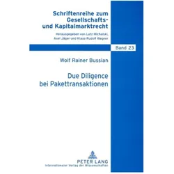 Due Diligence bei Pakettransaktionen, Fachbücher von Wolf Bussian