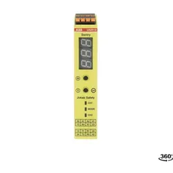 ABB Sentry USR10P SAFETY UNIVERSAL RELAY 24 V DC Relaisausgänge 3 NC+ 1 NO, PushIn 1-Digit Display erweiterte Sicherheitstimer-Funktionen