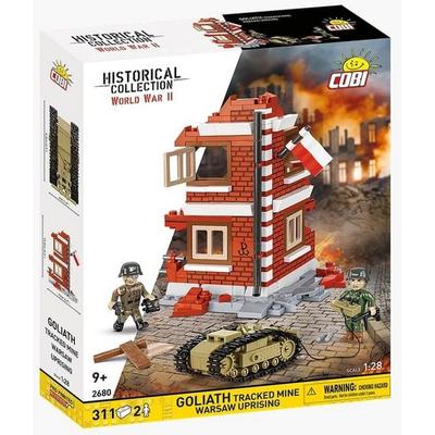 COBI Historical Collection 2680 - Goliath Tracked Mine From Warsaw Uprising, WWII, Bausatz 1:28, 311+2 Klemmbausteine