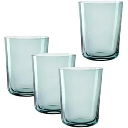 Leonardo Trinkglas Leggero 240 ml, Mare, 4 Stück, Glas, Trinkgläser, Türkis
