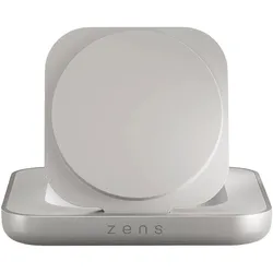 Zens Magnetic Nightstand Charger White (15 W), Wireless Charger, Weiss, Silber