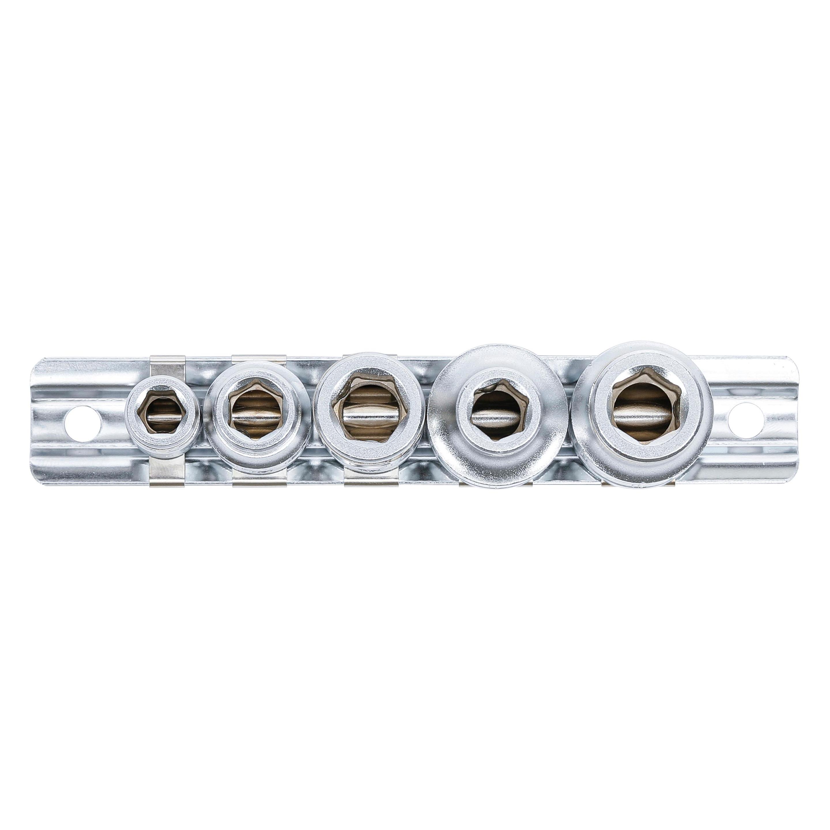 BGS Bit-Adapter-Satz mit Haltekugel 6,3 mm (1/4") / 10 mm (3/8") / 12,5 mm (1/2") 5-tlg. (70103)