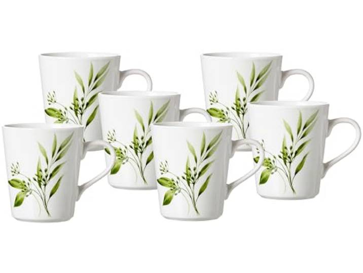 Ritzenhoff & Breker Kaffeebecher-Set Evora, 6-teilig, Porzellan, Weiß