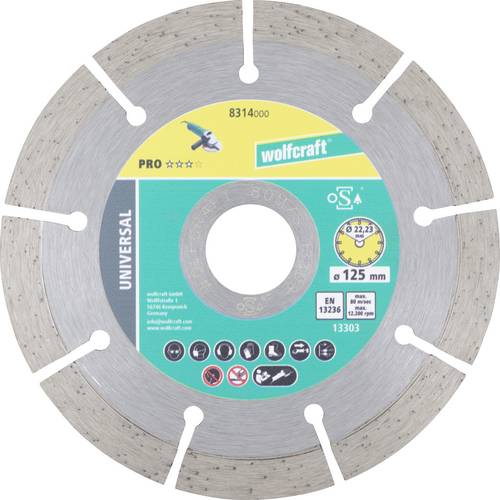 Wolfcraft 8314000 Diamanttrennscheibe 125mm 1St.