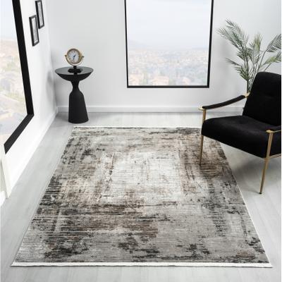 MDA Rugs Obsession Collection Light Grey Abstract Area Rug