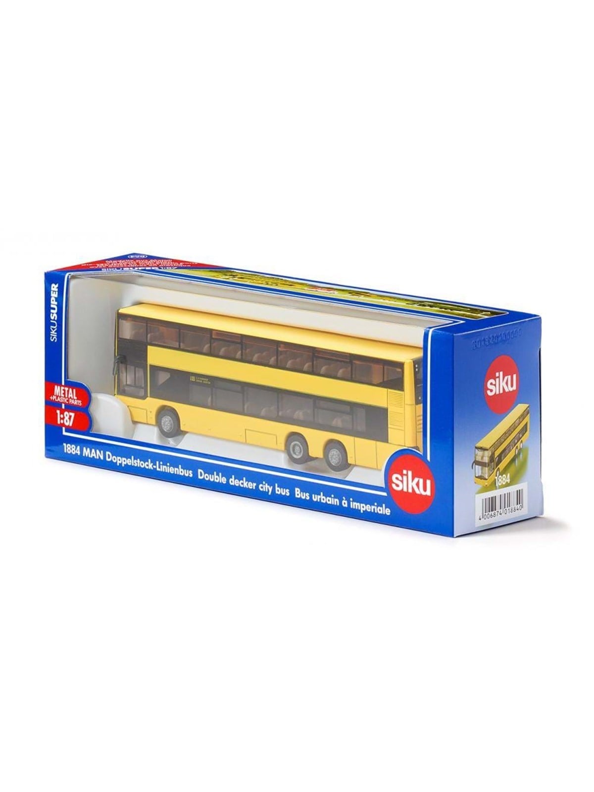 SIKU 1:87 Man Double Decker City Bus