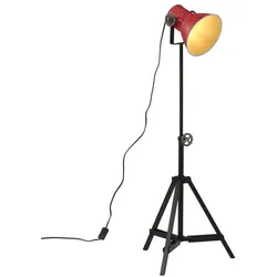 Helloshop26 - Verstellbare industrielle Stehlampe modernes Design 35 x 35 x 95 cm aus verblasstem rotem Eisen