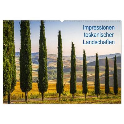 Impressionen toskanischer Landschaften (Wandkalender 2026 DIN A2 quer), CALVENDO Monatskalender