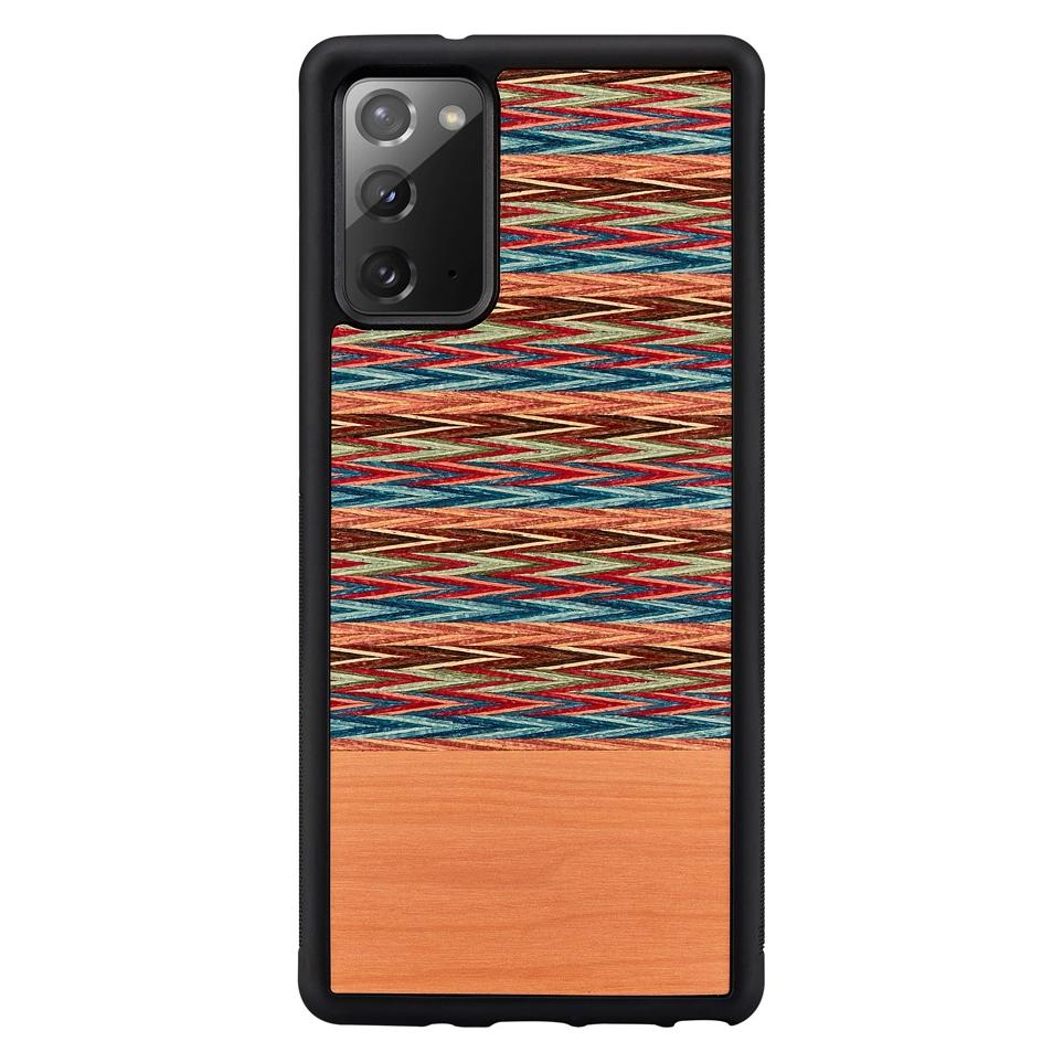 Man.Wand &WOOD case for Galaxy Note 20 browny check juodas (Samsung Galaxy Note 20) (1000001336)