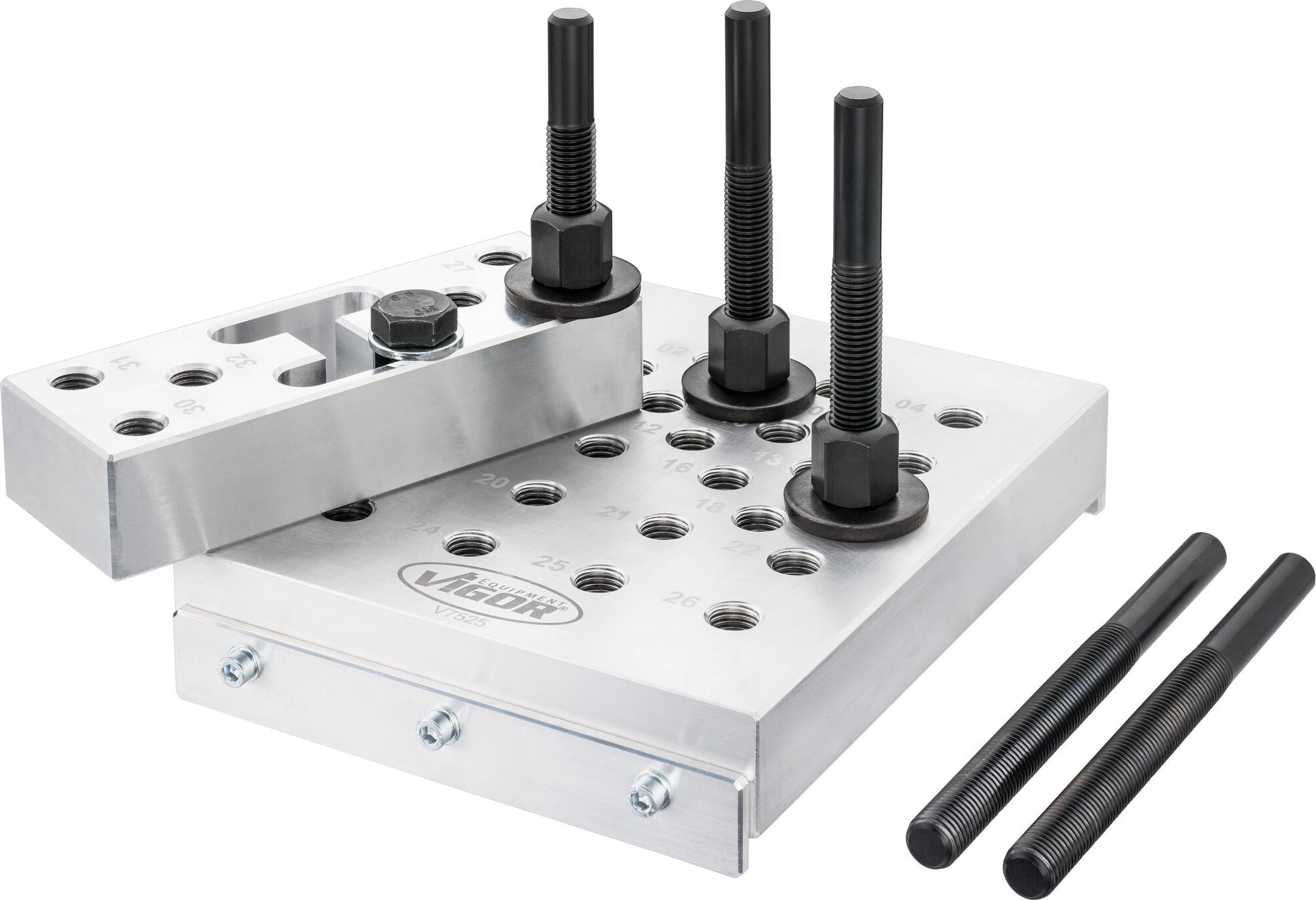 VIGOR Universal Pressunterlage V7525 17-teilig Anzahl Werkzeuge: 17