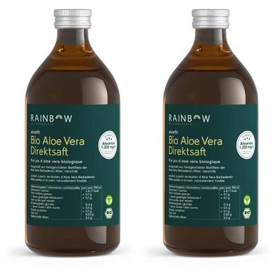 Aloefit Bio Aloe Vera Direktsaft 2x 2x500 ml Saft
