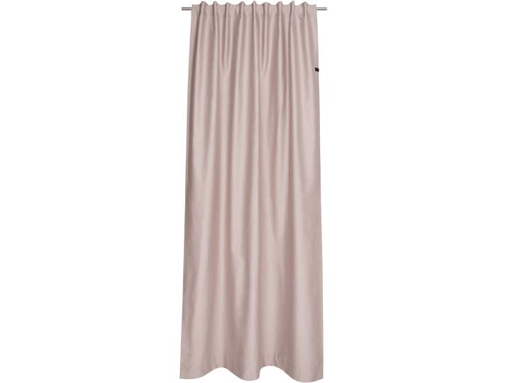 Vorhang Soft Gr. 1, rosa, B:130cm H:250cm, Jacquard, Polyester, SCHÖNER WOHNEN-KOLLEKTION, Gardinen, Vorhang, mit Lederapplikation