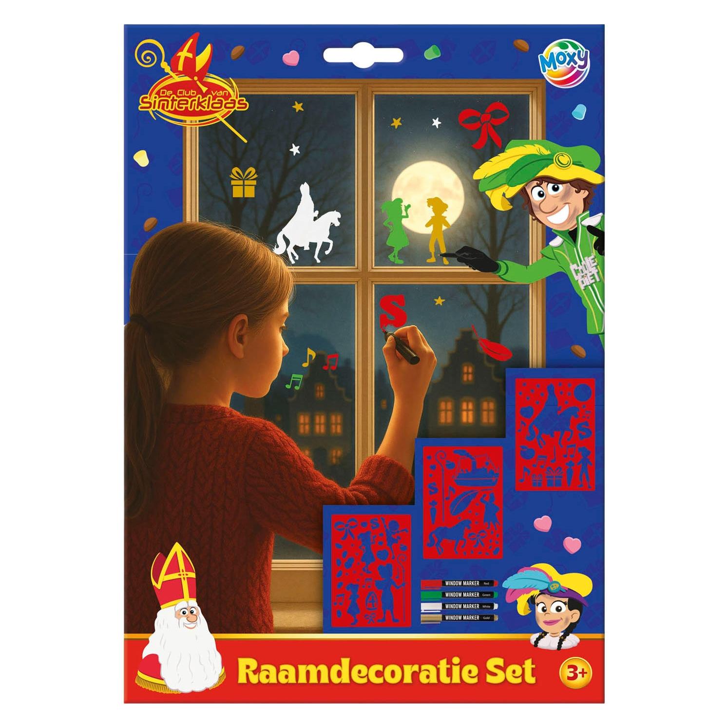 Grafix Fensterdekorationsset "Club des Sinterklaas" - 31 x 22 cm (77311738)