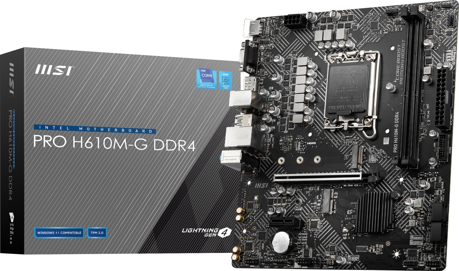 MSI Pro H610M-G mATX Mainboard - Sockel 1700