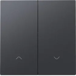 Niko Züblin 122-31006 Abdeckung für elektronischen Doppel Rollladenschalter, anthracite coat 12231006