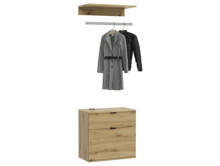 Garderobe Projekt X 2-teilig ca.60x61x34cm Eichefarben