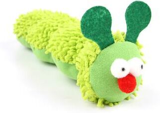 Quick Pick Pro Silvervine Caterpillar Cat Chew Toy For Dental Care & Interactive Play green
