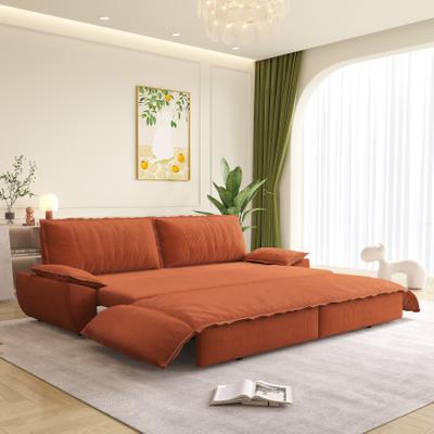 "GDFStudio - Corduroy 73.2"" 3-in-1 Convertible Pull Out Sofa Bed"