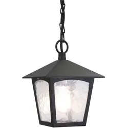 Elstead Lighting, Gartenbeleuchtung, York Aussen-Hängeleuchte E27 29cm Schwarz IP43 (E27, IP43)