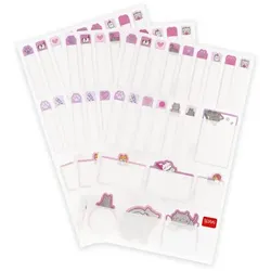 Legami Set mit 66 selbstklebenden Etiketten Kitty