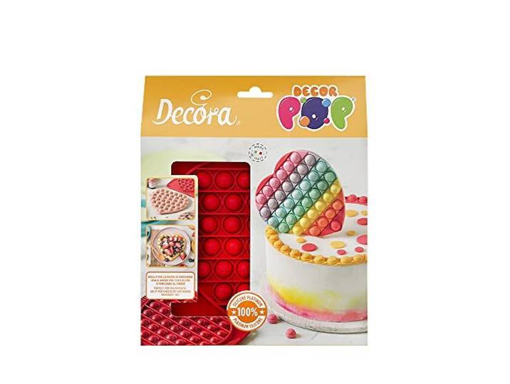 Decora 9260422 DECORPOP hart siliconen vorm 19 x 17 cm, siliconen