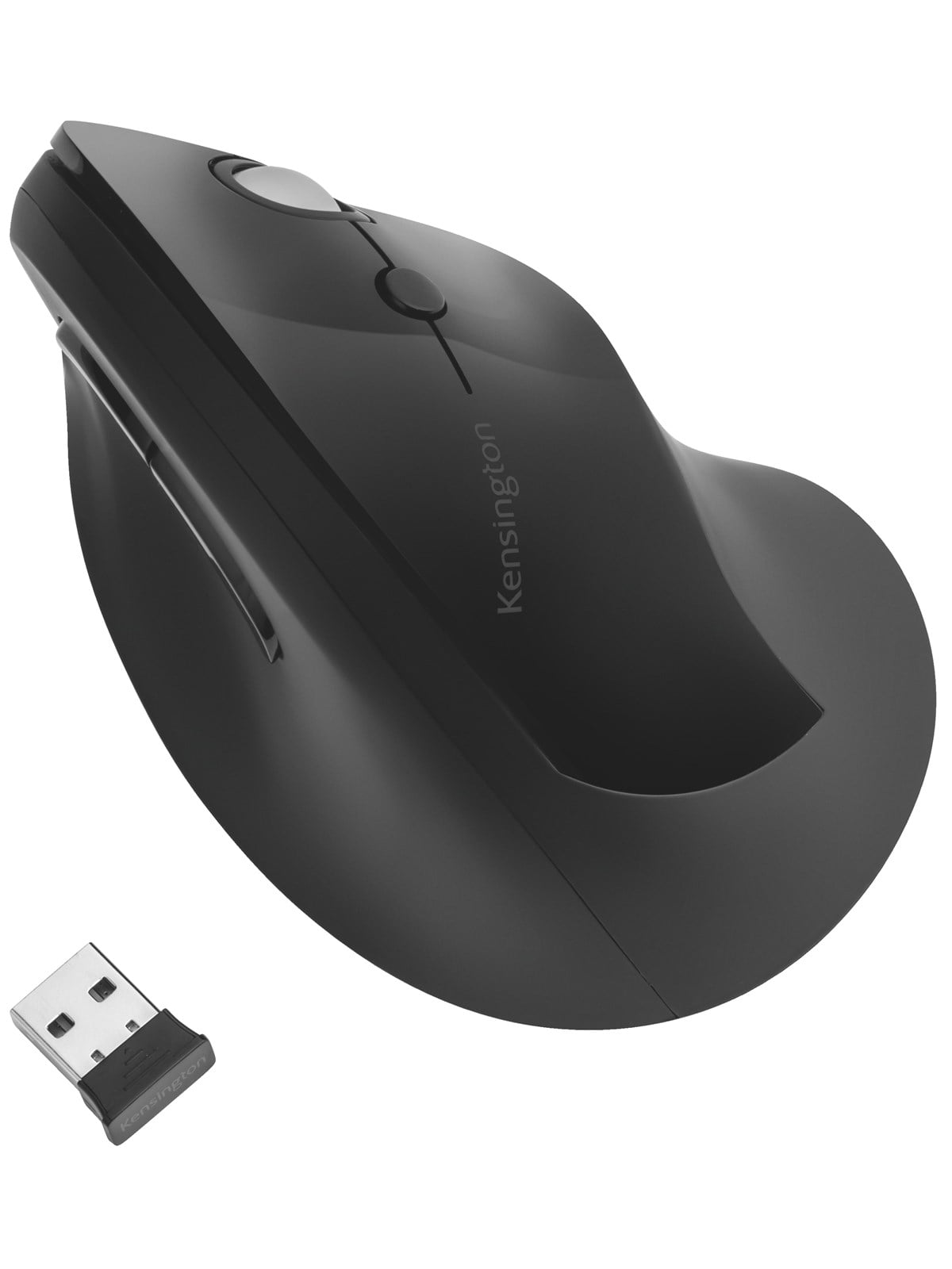 Kensington Pro Fit Ergo Vertikale kabellose Maus - Maus (Schwarz)