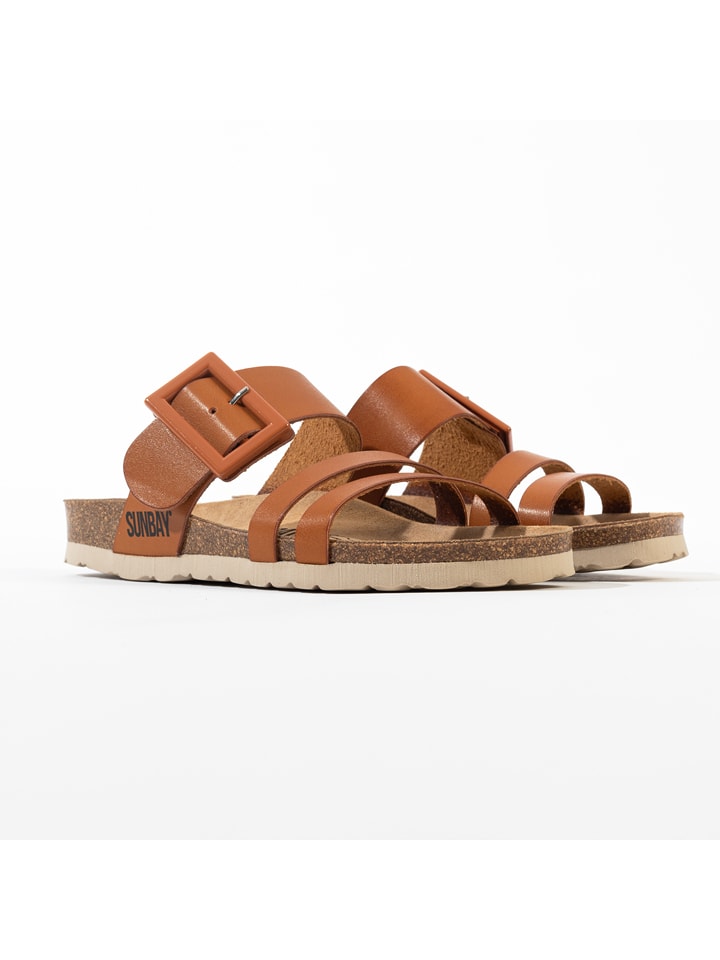 Sunbay Pantoletten "Laredo" in Cognac - 36