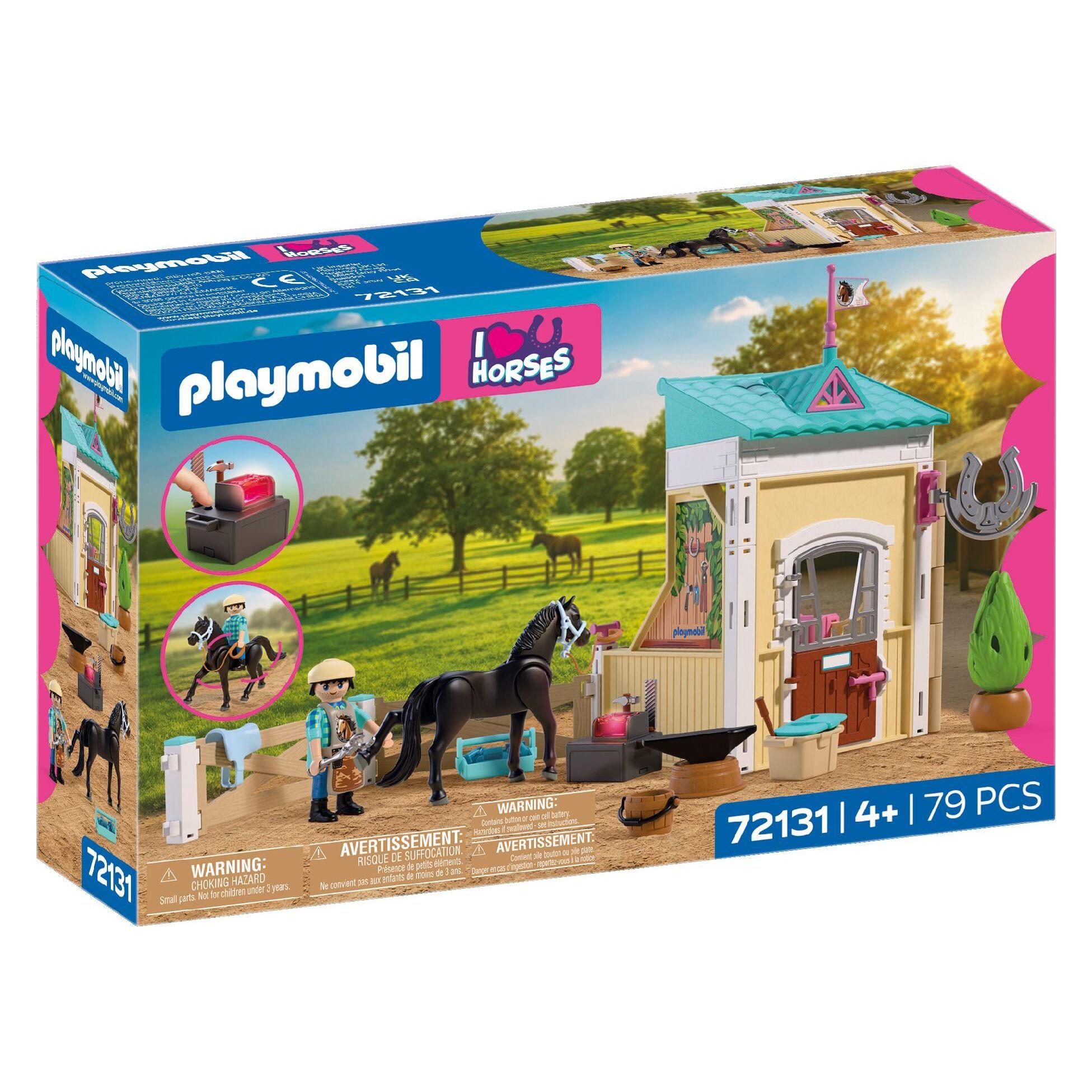 Playmobil Kleiner Stall mit Hufschmied (72131)