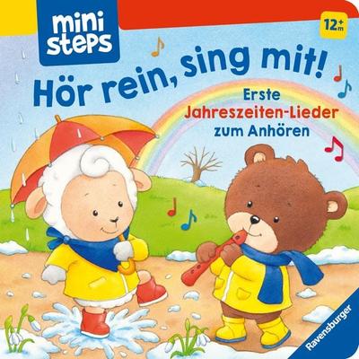 ministeps: Hör rein, sing mit! Meine ersten Jahreszeiten-Lieder, Gebundene Ausgabe von Volksgut, Ravensburger Verlag GmbH, 978-3-473-30334-2