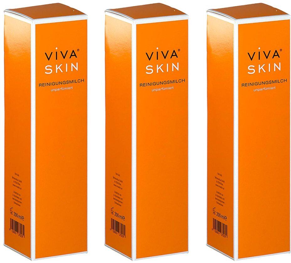 VIVA SKIN Reinigungsmilch unparfümiert 3x200ml
