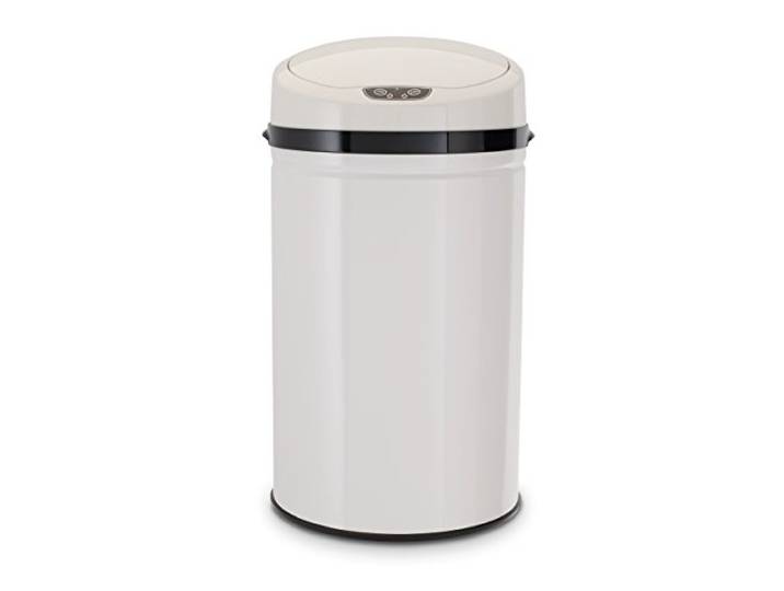Echtwerk Abfalleimer, Mülleimer mit Sensor, elektrischer Müllbehälter, Infrarot Bewegungssensor, Korpus aus Edelstahl, Fassungsvermögen 30 Liter, brushed, INOX White